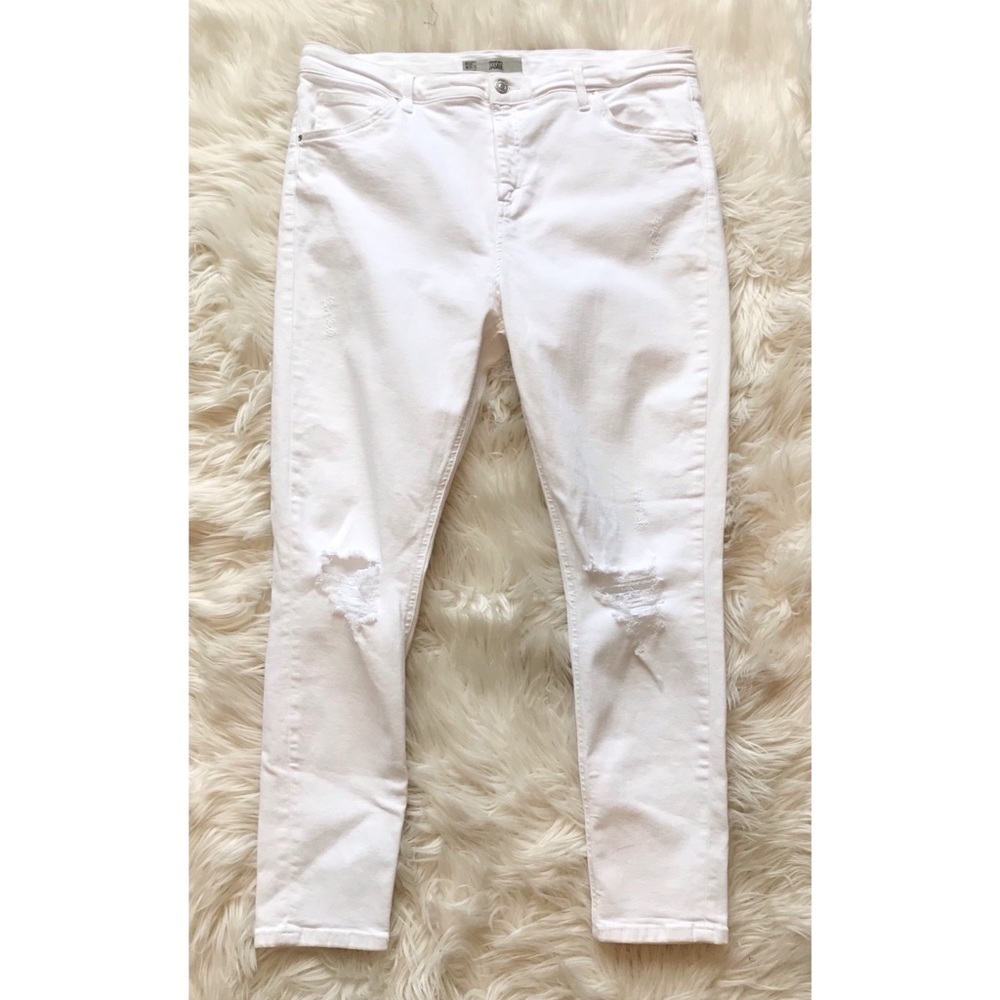 Topshop | White Moto Jamie Skinny Jeans